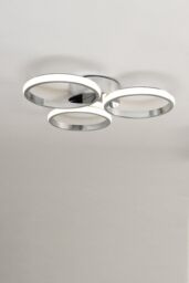 BHS Lighting Sula Flush Ceiling Light in Silver - thumbnail 1
