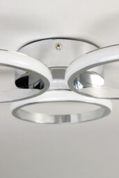 BHS Lighting Sula Flush Ceiling Light in Silver - thumbnail 3