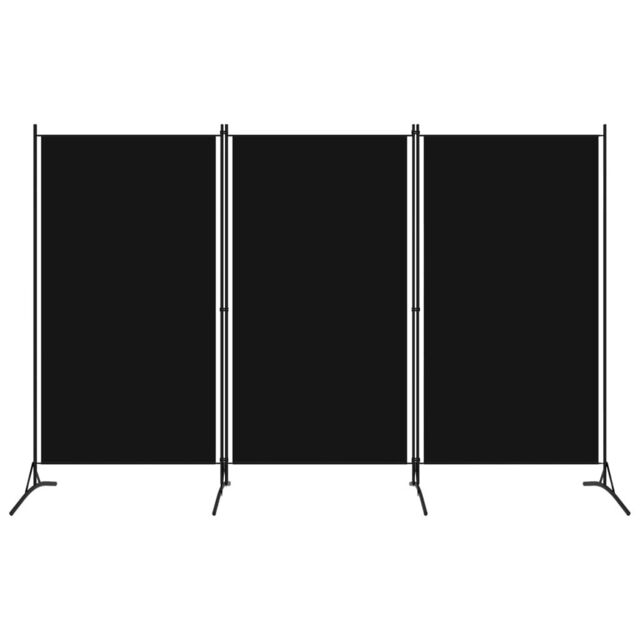 Berkfield Home 3-Panel Room Divider Black 260x180 cm - image 1