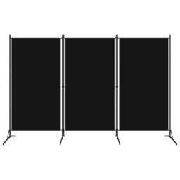 Berkfield Home 3-Panel Room Divider Black 260x180 cm - thumbnail 1