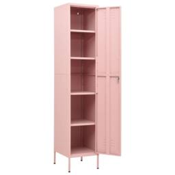 Berkfield Home Locker Cabinet Pink 35x46x180 cm Steel - Size: 35 x 46 x 180 cm - thumbnail 6