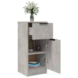 Berkfield Home Sideboard Concrete Grey 30x30x70 cm Engineered Wood - Size: 30 x 30 x 70 cm - thumbnail 5