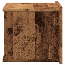 Berkfield Home Wall-mounted Bedside Cabinets 2 pcs Old Wood 40x32x30 cm in Brown - Size: 40 x 32 x 30 cm - thumbnail 6