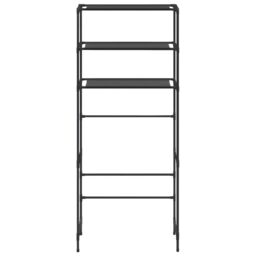 Berkfield Home 3-Tier Storage Rack over Laundry Machine Black 69x28x169 cm - Size: 69 x 28 x 169 cm - thumbnail 3
