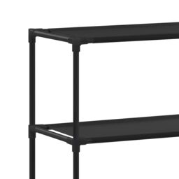 Berkfield Home 3-Tier Storage Rack over Laundry Machine Black 69x28x169 cm - Size: 69 x 28 x 169 cm - thumbnail 6