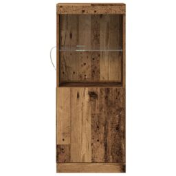 Berkfield Home Sideboard with LED Lights Old Wood 41x37x100 cm in Brown - Size: 41 x 37 x 100 cm - thumbnail 5