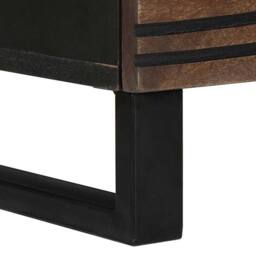 Berkfield Home TV Cabinet 100x33.5x46 cm in Solid & Engineered Wood in Brown - thumbnail 6