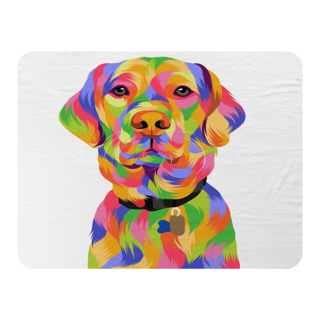 Benjamin Tate Design Amazing Illustration Pop Art Designer Blanket in Natural - Size: 120 cm x 150 cm - image 1