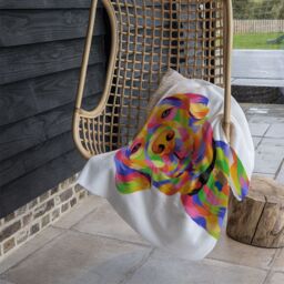 Benjamin Tate Design Amazing Illustration Pop Art Designer Blanket in Natural - Size: 120 cm x 150 cm - thumbnail 3