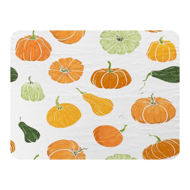 Benjamin Tate Design Pumpkin Illustrations Blanket in Natural - Size: 120 cm x 150 cm - image 1