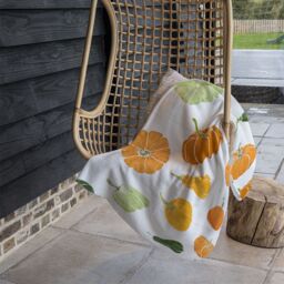 Benjamin Tate Design Pumpkin Illustrations Blanket in Natural - Size: 120 cm x 150 cm - thumbnail 4