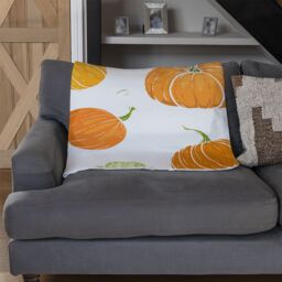 Benjamin Tate Design Pumpkin Illustrations Blanket in Natural - Size: 120 cm x 150 cm - thumbnail 2