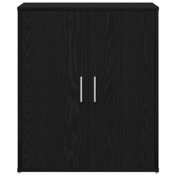 Berkfield Home Sideboard Black Oak 60x31x70 cm Engineered Wood - Size: 60 x 31 x 70 cm - thumbnail 6