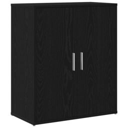 Berkfield Home Sideboard Black Oak 60x31x70 cm Engineered Wood - Size: 60 x 31 x 70 cm - thumbnail 2