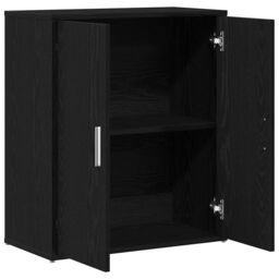 Berkfield Home Sideboard Black Oak 60x31x70 cm Engineered Wood - Size: 60 x 31 x 70 cm - thumbnail 5