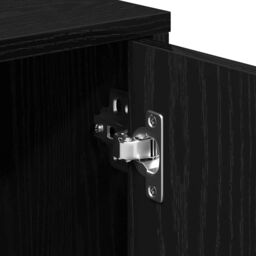 Berkfield Home Sideboard Black Oak 60x31x70 cm Engineered Wood - Size: 60 x 31 x 70 cm - thumbnail 9