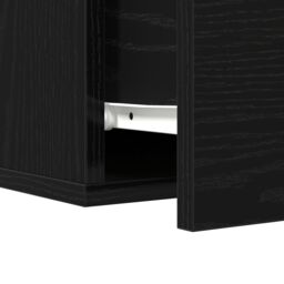 Berkfield Home Bedside Cabinet Wall-Mounted Black Oak 35x35x20 cm - Size: 35 x 35 x 20 cm - thumbnail 9