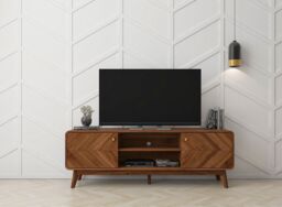 KUDL HOME TV Cabinet 1.6m in Walnut - thumbnail 2