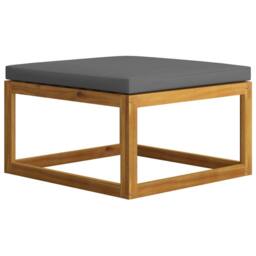 Berkfield Home Beautiful 3 Piece Garden Lounge Set with Cushions Solid Wood Acacia in Grey - thumbnail 9