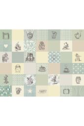 Origin Murals Retro Illustrations Wall Mural in Green - Size: W350 cm x H280 cm - thumbnail 2