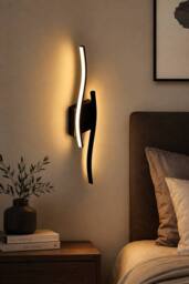 Living and Home 5W Dimmable Magnetic LED Wall Light with Remote & Touch Switch in Black - thumbnail 1