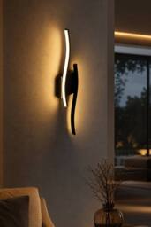 Living and Home 5W Dimmable Magnetic LED Wall Light with Remote & Touch Switch in Black - thumbnail 2
