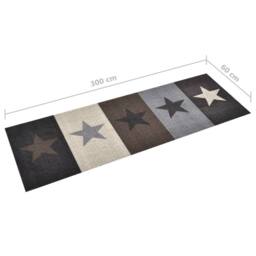 Berkfield Home Kitchen Carpet Washable Stars 60x300 cm - thumbnail 5