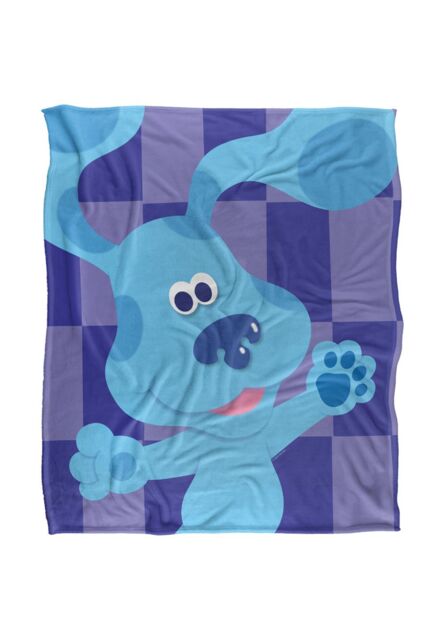 Blues Clues Blue's Clues Large Blue Silky Touch Super Soft Throw Blanket 152 X 127 cm in White - image 1