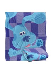 Blues Clues Blue's Clues Large Blue Silky Touch Super Soft Throw Blanket 152 X 127 cm in White - thumbnail 2