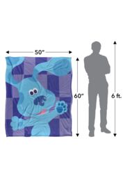 Blues Clues Blue's Clues Large Blue Silky Touch Super Soft Throw Blanket 152 X 127 cm in White - thumbnail 5