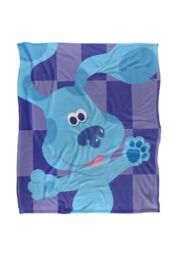 Blues Clues Blue's Clues Large Blue Silky Touch Super Soft Throw Blanket 152 X 127 cm in White - thumbnail 1