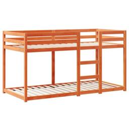Berkfield Home Bunk Bed without Mattress Wax Brown 90x190 cm Single Solid Wood Pine - thumbnail 5