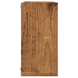 Berkfield Home Wall Cube Shelves 4 pcs Old Wood 30x15x30 cm Engineered Wood in Brown - Size: 30 x 15 x 30 cm - thumbnail 6