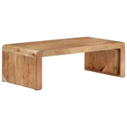 Berkfield Home Coffee Table 110x55x35 cm Solid Wood Acacia in Brown - Size: 110 x 55 x 35 cm - thumbnail 8