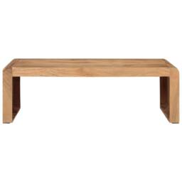Berkfield Home Coffee Table 110x55x35 cm Solid Wood Acacia in Brown - Size: 110 x 55 x 35 cm - thumbnail 2
