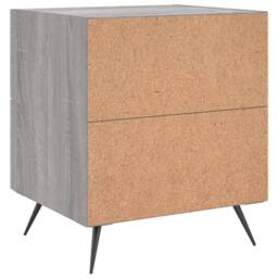 Berkfield Home Modern Bedside Cabinets 2 pcs Grey Sonoma 40x35x47.5 cm Engineere - thumbnail 9