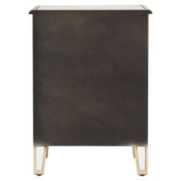 Orsina Mirrored Top Side Table, Stylish Side Table By Couch For Livingroom, Sleek Small Lounge Table For Tea in Gold - thumbnail 4