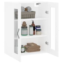 Berkfield Home Wall Mounted Cabinet White 69.5x34x90 cm Engineered Wood - thumbnail 5