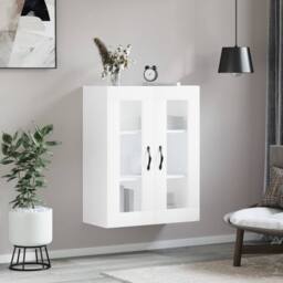 Berkfield Home Wall Mounted Cabinet White 69.5x34x90 cm Engineered Wood - thumbnail 1