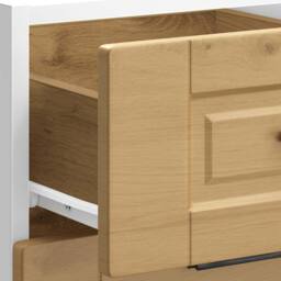Berkfield Home Kitchen Base Cabinet Porto Artisan Oak Engineered Wood in Brown - thumbnail 9