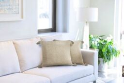 New Edge Blinds Hartley Cushion Cover in Natural - Size: 43 cm x 43 cm - thumbnail 2