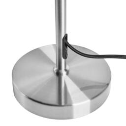 Wyld and Coco Silver Table Lamp - Iron Base with Mushroom Milk Glass Shade - thumbnail 6