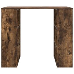 Berkfield Home Corner Desk Smoked oak Engineered wood Medium Corner Desk in Brown - thumbnail 4