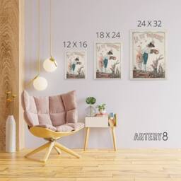 "Artery8 La Vie Parisienne Spring 1917 WW1 Trench Canvas Wall Art Print in Beige - Size: W24"" x H32""" - thumbnail 4