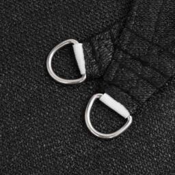 Berkfield Home Sunshade Sail 160 g/m¬≤ Triangular Black 3x4x4 m HDPE - thumbnail 5
