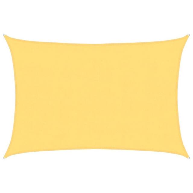 Berkfield Home Sunshade Sail 160 g/m ² Beige 5x7 m HDPE in Yellow - image 1