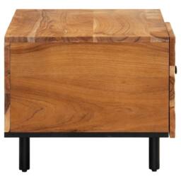 Berkfield Home Beautiful Coffee Table 80x50x40 cm Solid Wood Acacia in Brown - Size: 80 x 50 x 40 cm - thumbnail 6