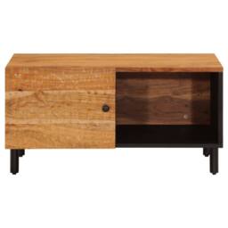 Berkfield Home Beautiful Coffee Table 80x50x40 cm Solid Wood Acacia in Brown - Size: 80 x 50 x 40 cm - thumbnail 5