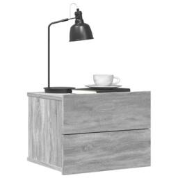 Berkfield Home Bedside Cabinets 2 pcs Grey Sonoma 40x30x30 cm Engineered Wood - Size: 40 x 30 x 30 cm - thumbnail 3