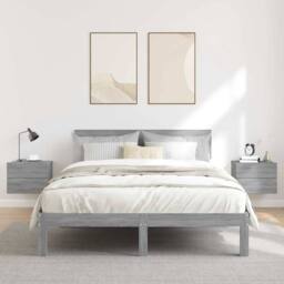 Berkfield Home Bedside Cabinets 2 pcs Grey Sonoma 40x30x30 cm Engineered Wood - Size: 40 x 30 x 30 cm - thumbnail 2